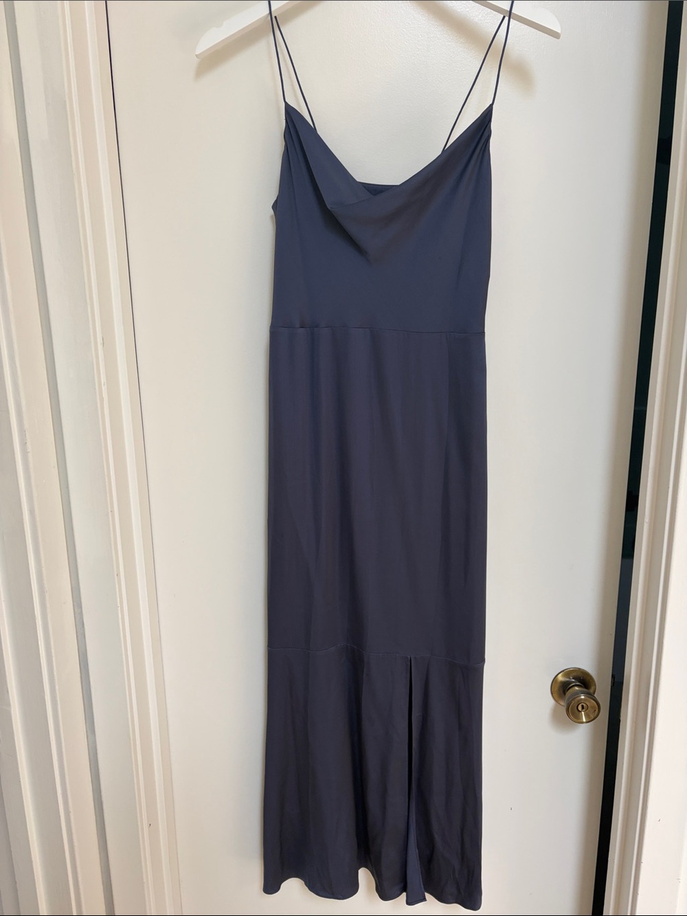 Intermix 0 Spaghetti Strap Cowl Neck Maxi Dress